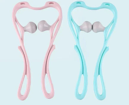 High Quality Multi-function Manual Relaxed Cervical Massager Pressure Relieve Double Ball Pressing Meridian Massager